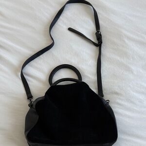Elegant Black Women's crossbody bag/toiletry bag
